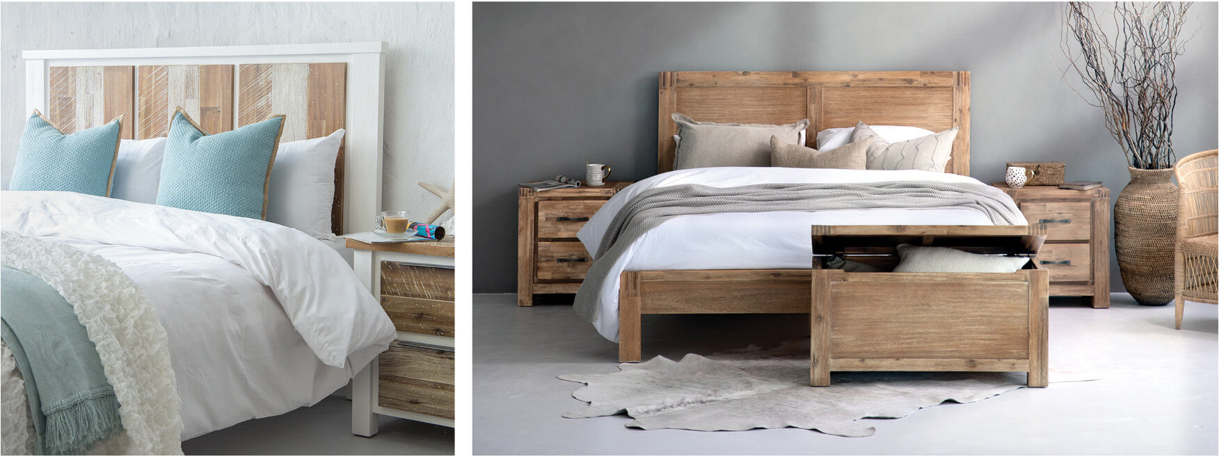 wooden beds and headboards